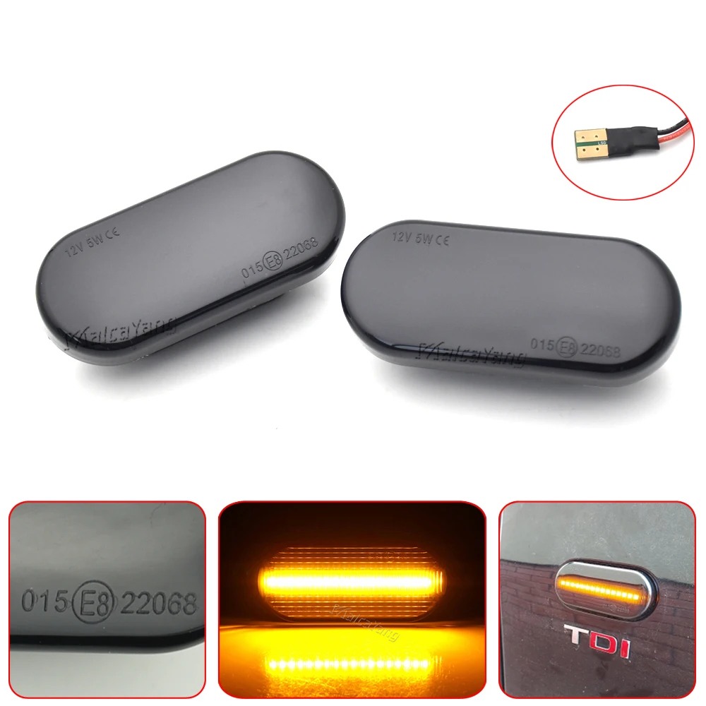For SEAT Ibiza 6L Cordoba Toledo Leon MK1 MK2 LED Dynamic Side Marker Light Turn Signal Light for Octavia