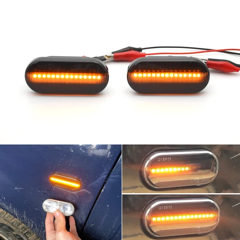 For SEAT Ibiza 6L Cordoba Toledo Leon MK1 MK2 LED Dynamic Side Marker Light Turn Signal Light for Octavia