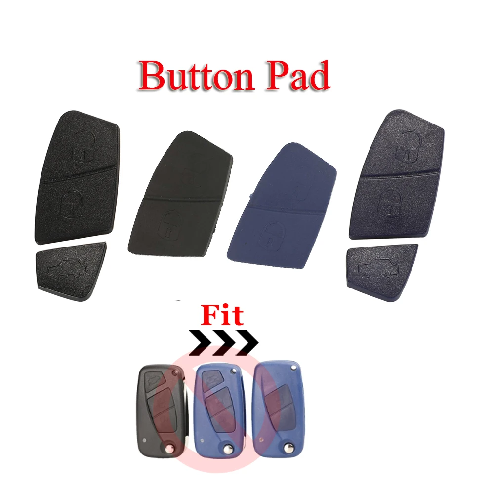 jingyuqin Blue Black Replacement 2/3 Buttons Car Remote Key Shell Button Pad For Fiat Punto Panda Stilo