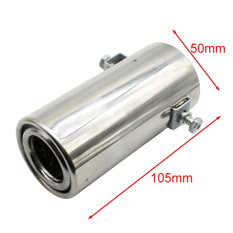 Exhaust Pipe Tip Car Auto Muffler Steel Stainless Trim Tail Tube Auto Replacement Parts Exhaust Systems Mufflers Vehicle