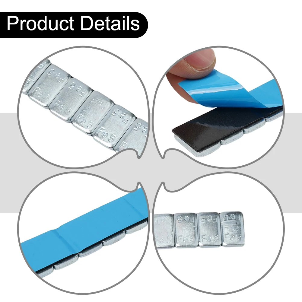 1pcs 60g 5g/10g Iron Wheel Balance Weight Tire Adhesive Tyre Balancer Wheel Block For Car Motorcycle/bike RC Boat Aircraft