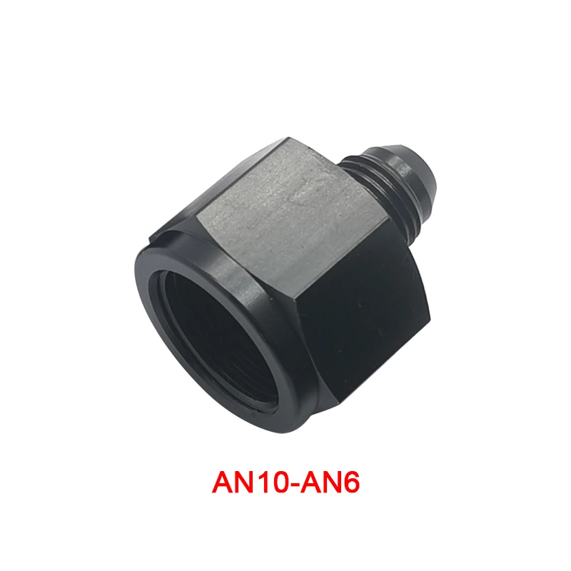 Jiax Black Aluminum AN4 AN8 AN6 1/8NPT Female to AN 3 AN6 AN8 AN10 Male Flare Adapter Fitting Reducer