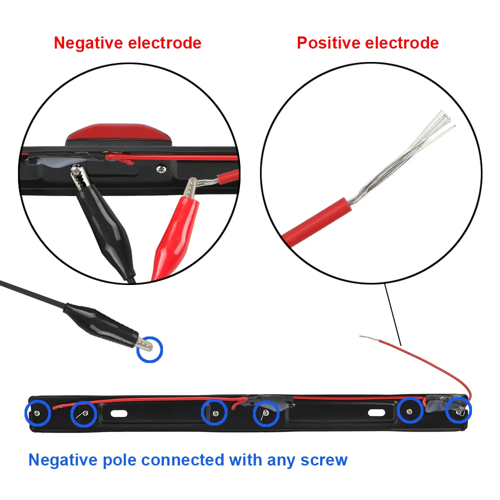 12V Car Taillights DRL LED Bar Red Brake Turn Signal Lights Roof Ceiling Side Marker Lamps Truck Trailer Accessories Universal