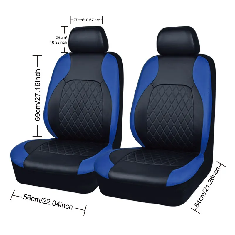 All Season Quited PU Leather Car Seat Cover Full Surrounded Seat Protector Waterproof Universal Fit Sedan Suv Pick-up Truck Seat