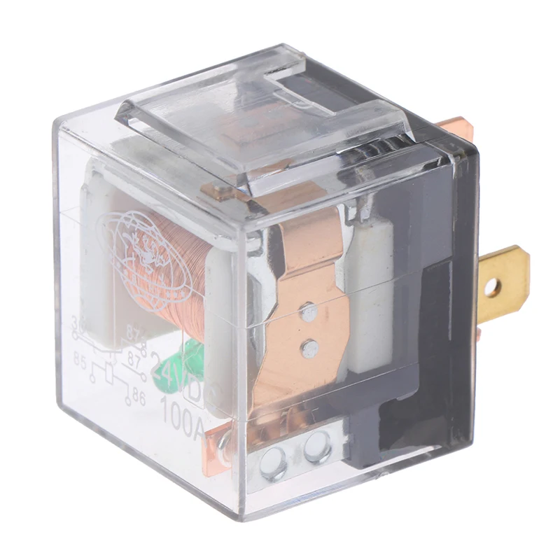 1pc 5Pin 4Pin Waterproof Automotive Relay 12V 100A SPDT Car Control Device Car Relays DC 24V High Capacity Switching