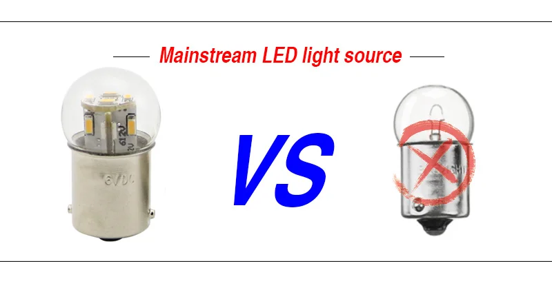 2pcs Motorcycle Led Lights G18 R5w R10W 6V 12v 24V 48V Auto Bulbs Equipment Indicator SMD 3014 Chips Signal Lamp
