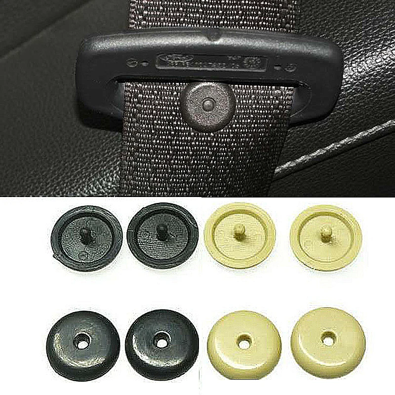 1/10/20pcs Car Parts Auto Safety Seat Belt Black Plastic Stopper Pitch Limit Buckle Clip Retainer Retainer Seatbelt Stop Button