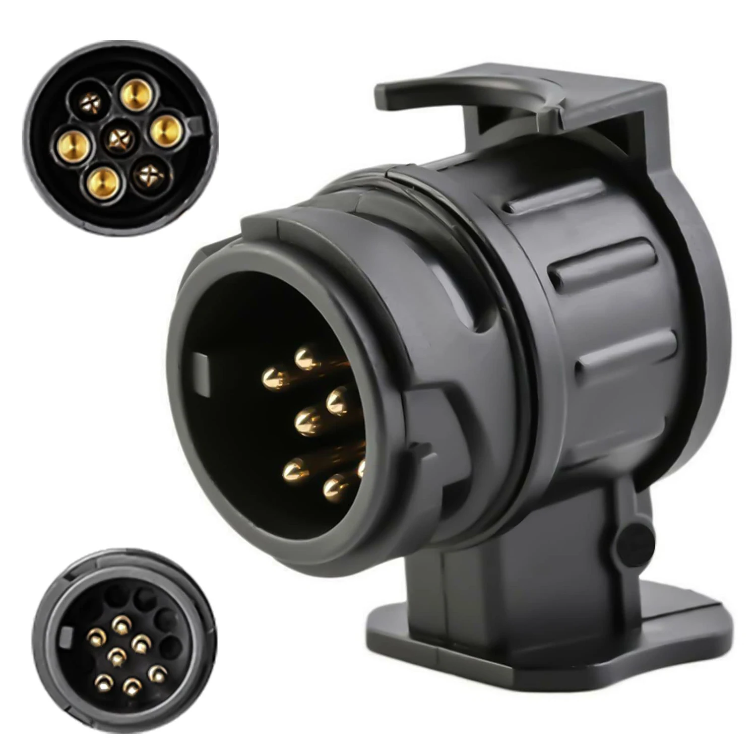 13 Pin to 7 Pin Towing Adaptor Trailer Caravan Truck Towbar Car Plug Adapter 12V Waterproof Electric Socket Converter Connector