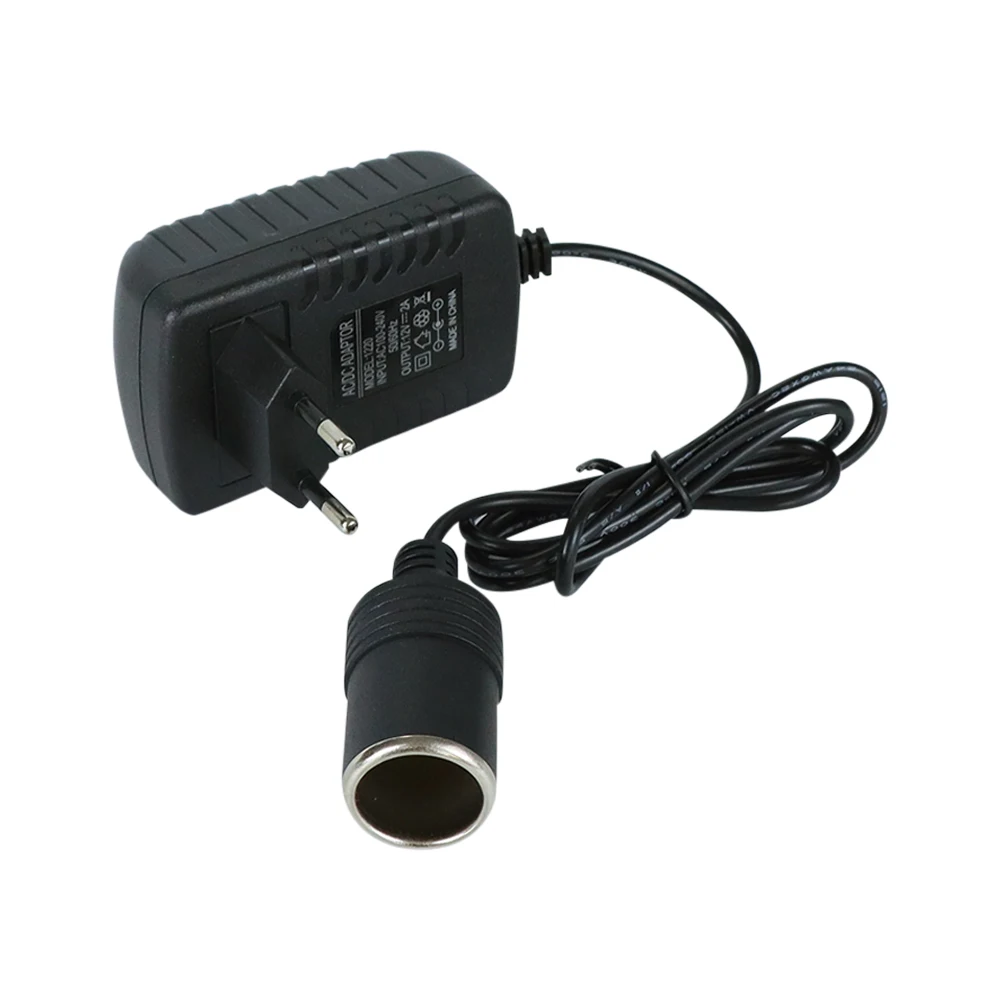 US/EU/UK 220V to 12V Cigarette Lighter Household to Car Cigarette Lighter Adapter Power Adapter Socket