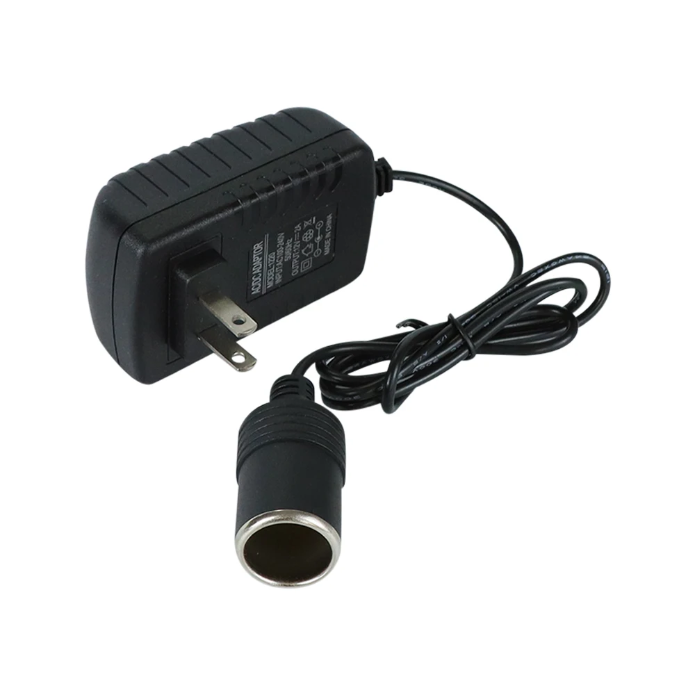 US/EU/UK 220V to 12V Cigarette Lighter Household to Car Cigarette Lighter Adapter Power Adapter Socket