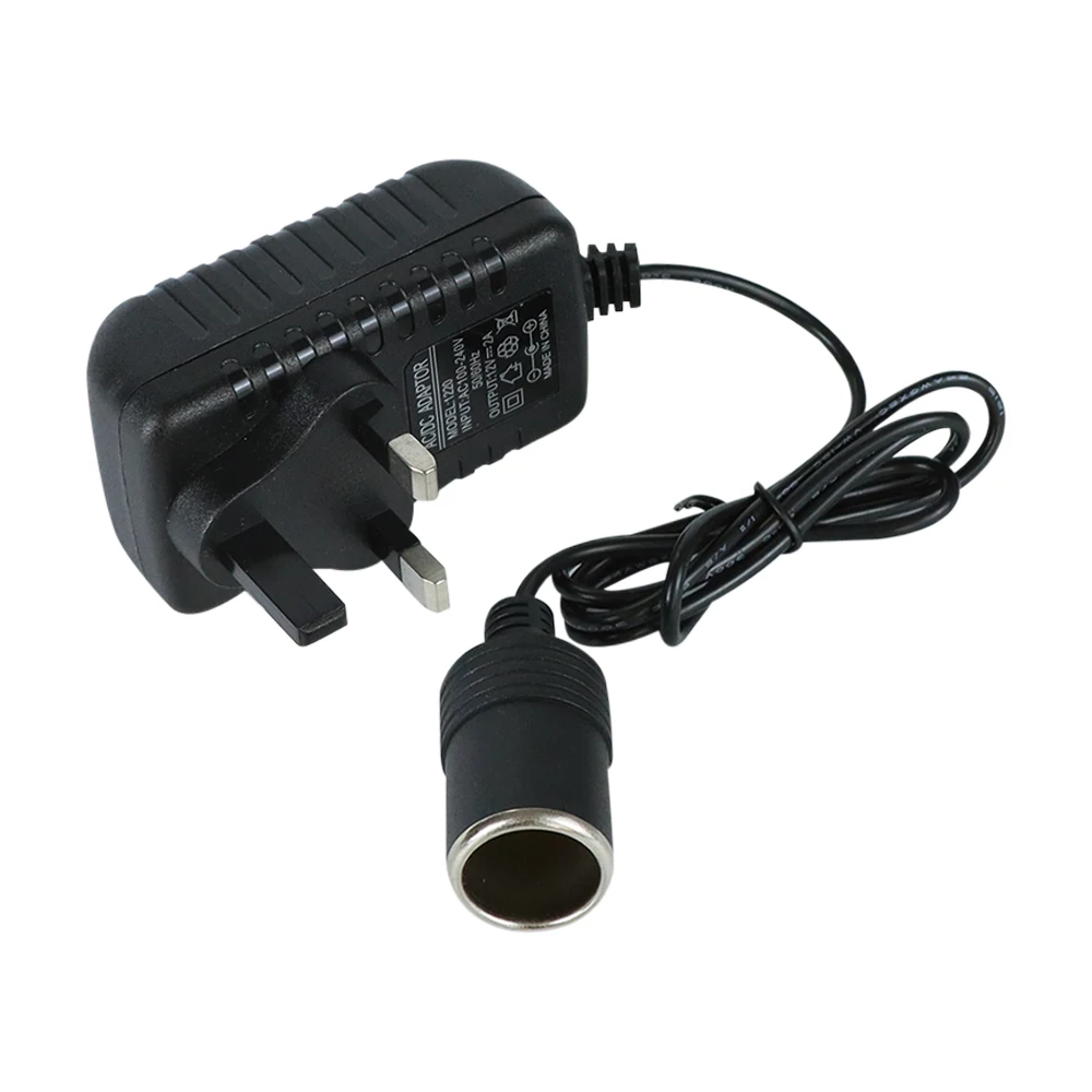 US/EU/UK 220V to 12V Cigarette Lighter Household to Car Cigarette Lighter Adapter Power Adapter Socket
