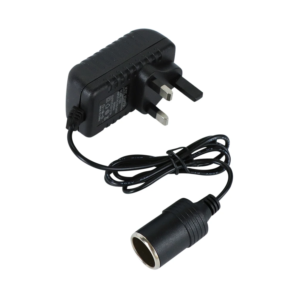 US/EU/UK 220V to 12V Cigarette Lighter Household to Car Cigarette Lighter Adapter Power Adapter Socket
