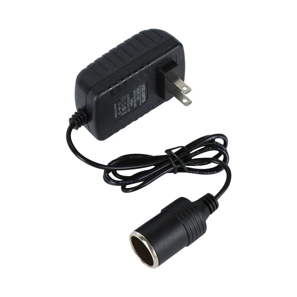 US/EU/UK 220V to 12V Cigarette Lighter Household to Car Cigarette Lighter Adapter Power Adapter Socket