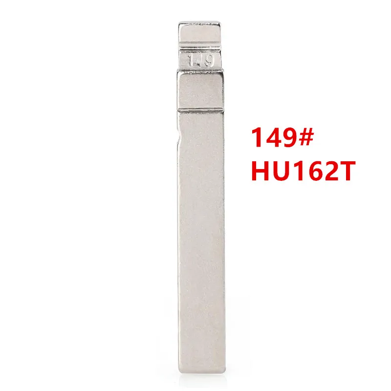 10pcs 149# HU162T Flip Car Key Blade for VW MQB KD Metal VVDI JMD Fob Replacement Uncut Blade