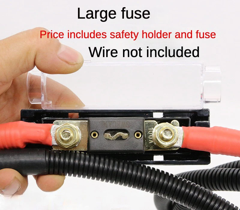 1pcs New ANL box Fuse holder Distribution Fuseholder fuse holder blade INLINE 0 4 8 gauge Positive 80A 100A 200A 300A