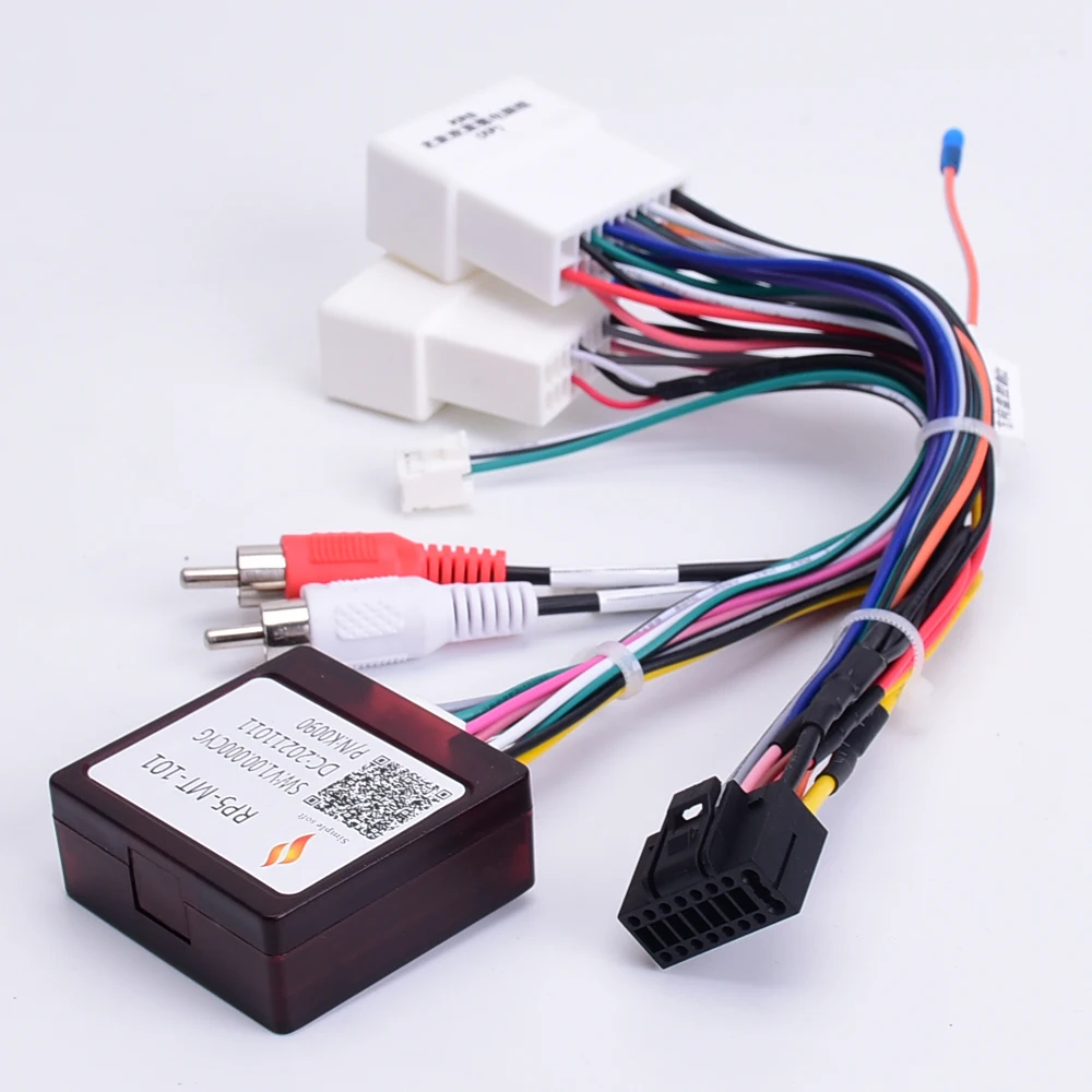 Car 16pin Radio Wiring Harness Canbus Box For Mitsubishi Outlander Pajero (2006-2013) Stereo Wire Aftermarket Android adapter