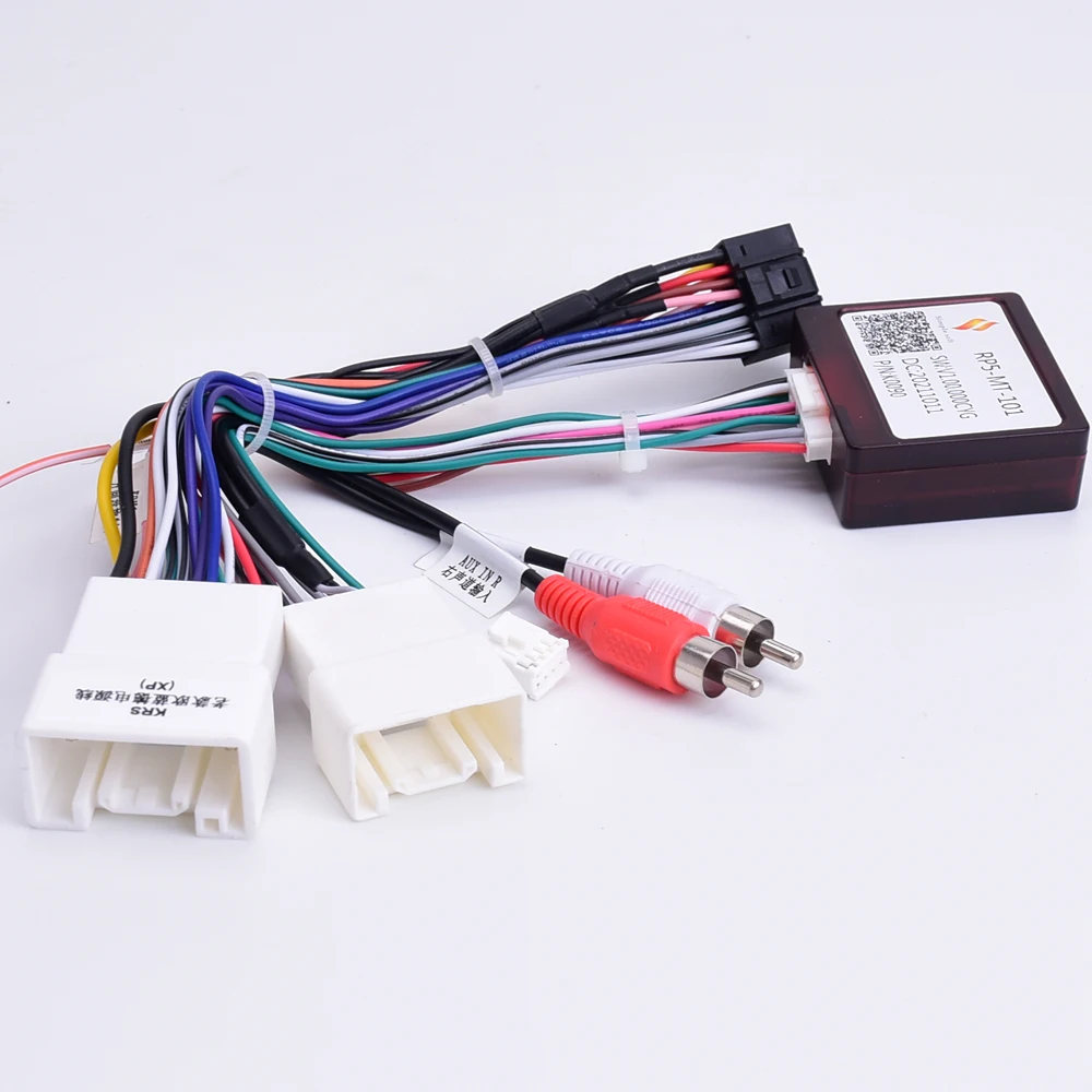 Car 16pin Radio Wiring Harness Canbus Box For Mitsubishi Outlander Pajero (2006-2013) Stereo Wire Aftermarket Android adapter