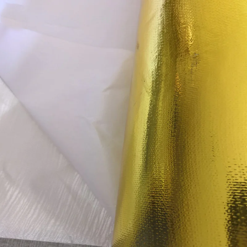 Car Heat Protection Foil Film High Temperature Resistant Fiberglass Aluminum Foil Tape Cloth Self-adhesive Heat Insulation Mat