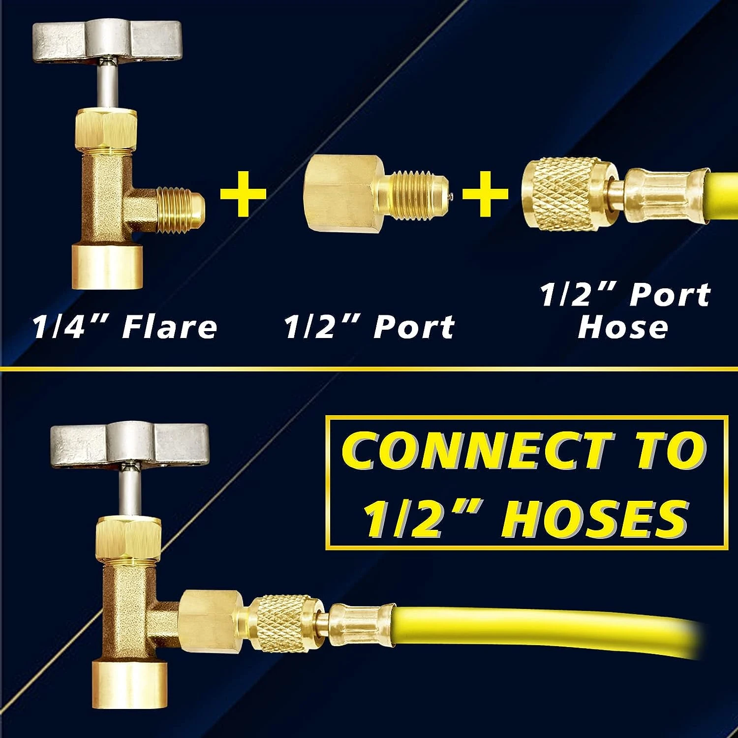 R134A Self-Sealing and Single Puncture Can Taps with Valve Core Removal Tool Self-Sealing and Puncture Style Refrigerant Can Tap