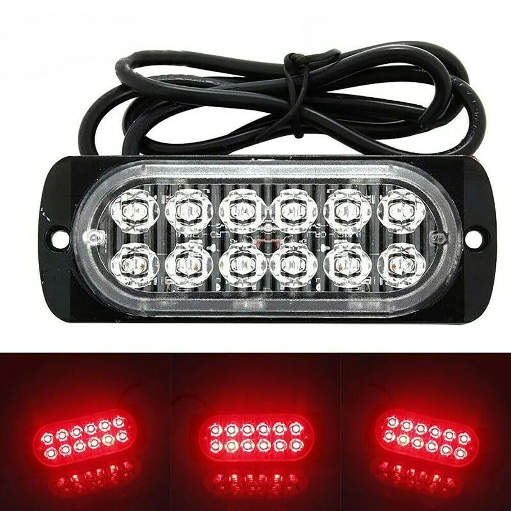 Car rear LED Fog Light Motorcycle Tail Lamp DC 12V-24V Vehicle Anti-Collision Taillight Brake Braking Warning Lamps Car Fog Ligh