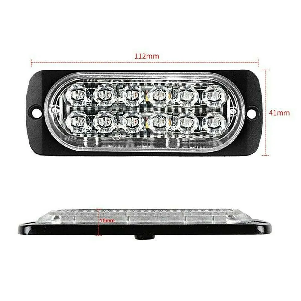 Car rear LED Fog Light Motorcycle Tail Lamp DC 12V-24V Vehicle Anti-Collision Taillight Brake Braking Warning Lamps Car Fog Ligh