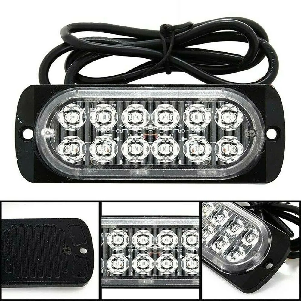 Car rear LED Fog Light Motorcycle Tail Lamp DC 12V-24V Vehicle Anti-Collision Taillight Brake Braking Warning Lamps Car Fog Ligh