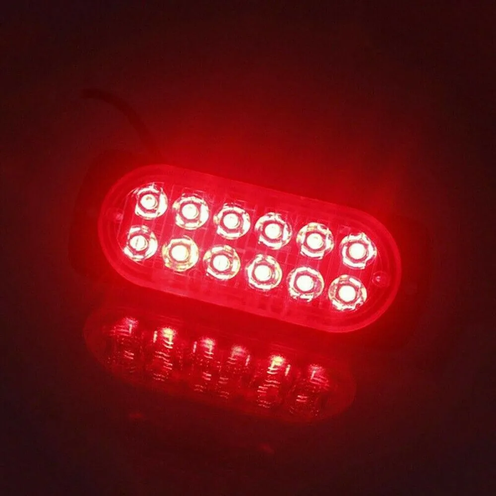 Car rear LED Fog Light Motorcycle Tail Lamp DC 12V-24V Vehicle Anti-Collision Taillight Brake Braking Warning Lamps Car Fog Ligh