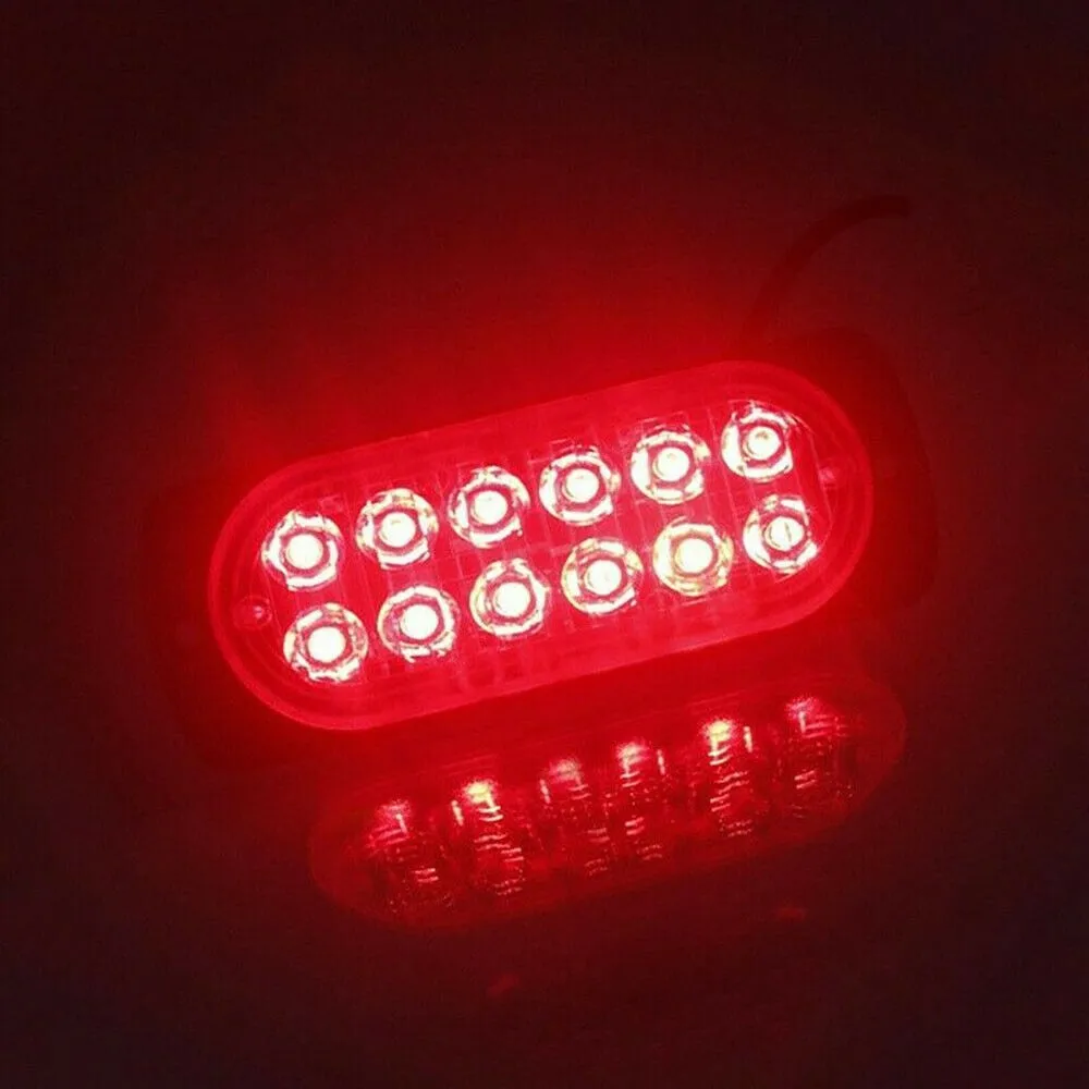 Car rear LED Fog Light Motorcycle Tail Lamp DC 12V-24V Vehicle Anti-Collision Taillight Brake Braking Warning Lamps Car Fog Ligh