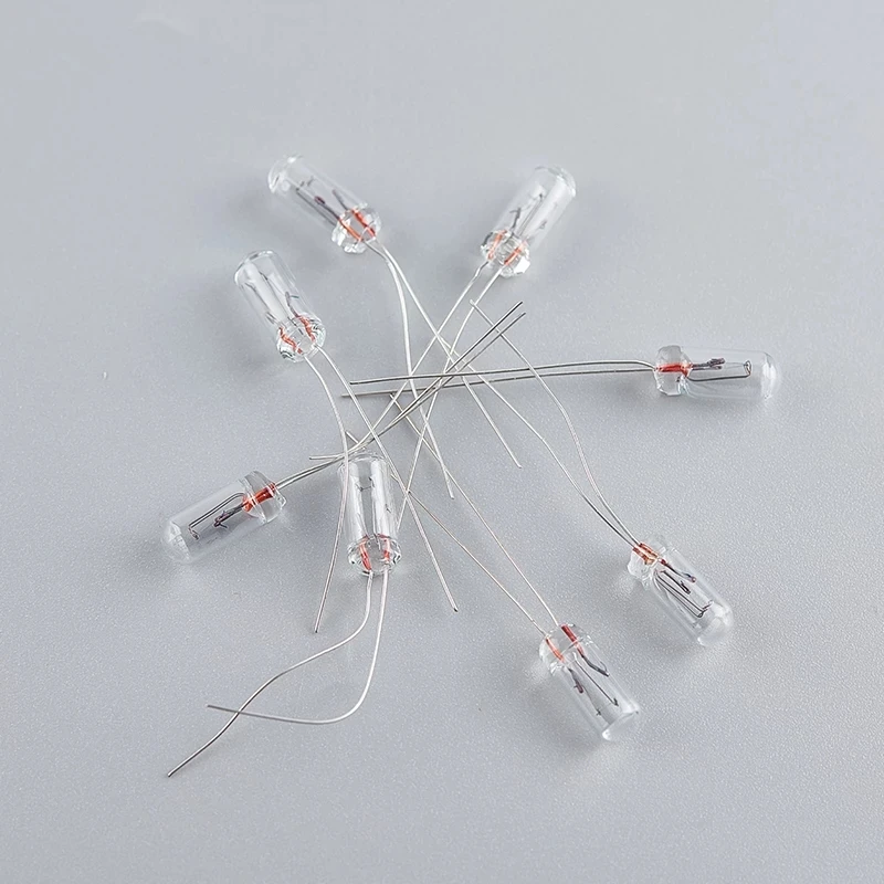 25Pcs Miniature 0.08A 3mm 4mm 5mm 12V Mini Lamp Light Bulb Edison Incandescent Filament Rice