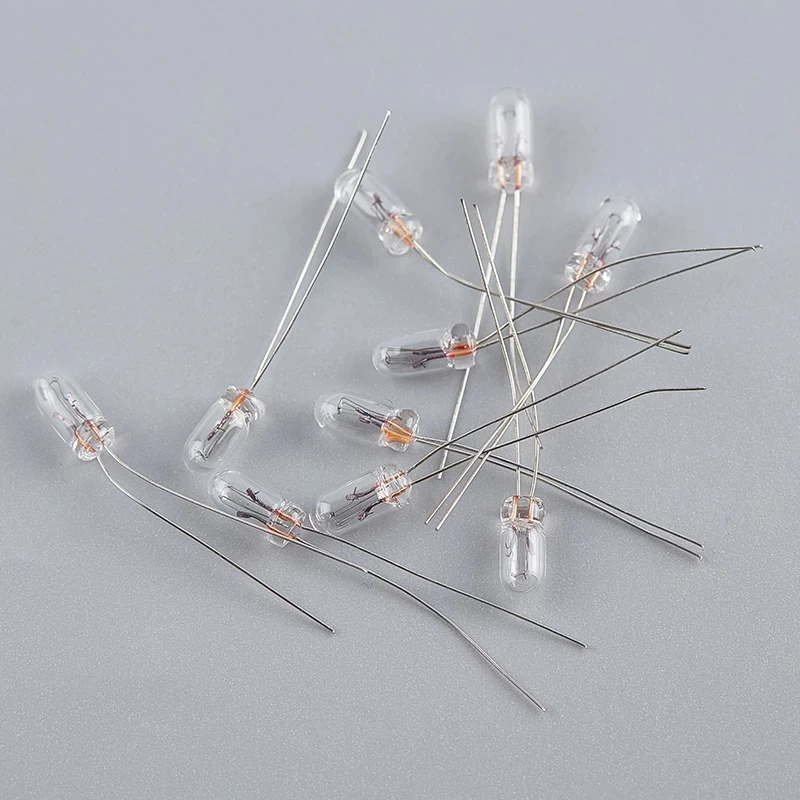 25Pcs Miniature 0.08A 3mm 4mm 5mm 12V Mini Lamp Light Bulb Edison Incandescent Filament Rice