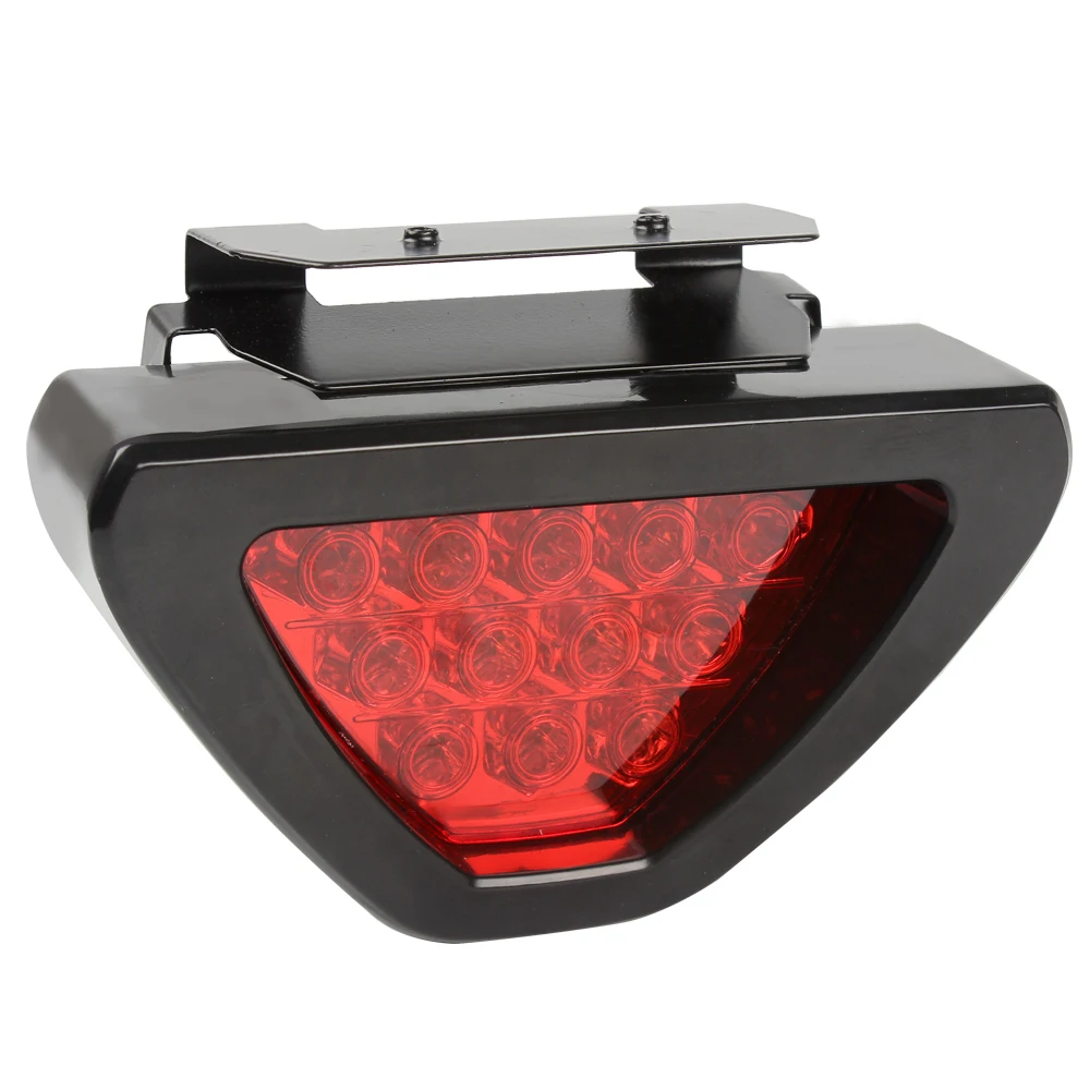 Universal Fog Lamp Triangle Car Brake Light Red Tail Light LED Flash Bulbs Warning Light