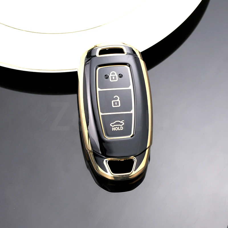 TPU Auto Shell Fob for Hyundai Elantra Grandeur Accent Solaris Sonata Palisade Kona Creta I20 I30 IX35 IX25 Car Key Case Cover