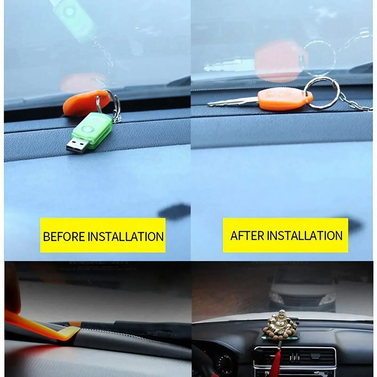 Auto Dashboard Sealing Strip Noise Sound Insulation Rubber Strips Universal for Weatherstrip Auto Accessories Car Stickers Parts