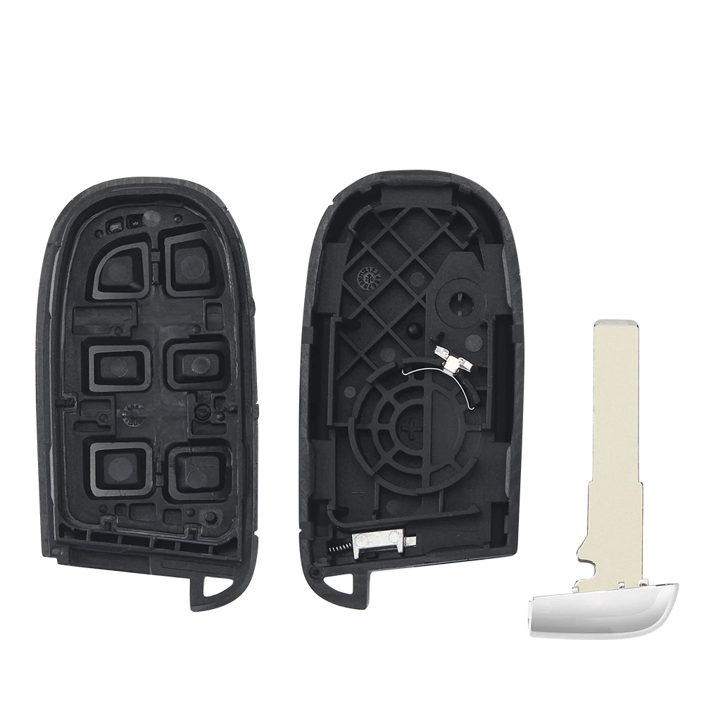 KEYYOU For Jeep Renegade Compass Cherokee Dodge Ram 1500 Journey Charger Chrysler 1500 2/3/4/5 Buttons Smart Remote Key Shell