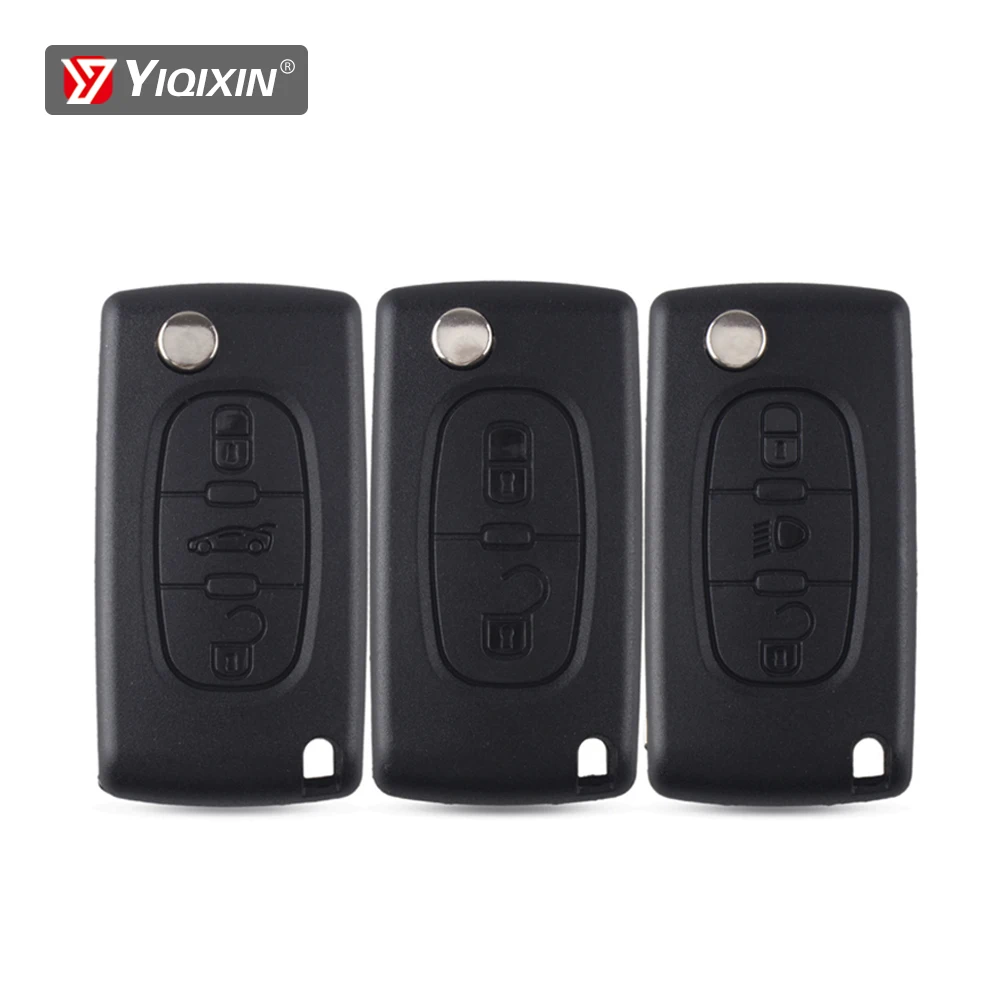 YIQIXIN For Peugeot 107 207 307 308 407 607 807 For Citroen C2 C3 C4 C5 C6 C8 Remote Car Key Shell HU83/VA2 Blade CE0523 CE0536