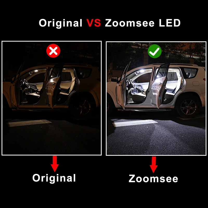 Zoomsee For BMW E87 E81 F20 E36 E46 E90 E91 E92 E93 F30 F31 E39 E60 E61 F10 F11 F12 F06 E38 E63 E65 E66 Interior LED Light Kit