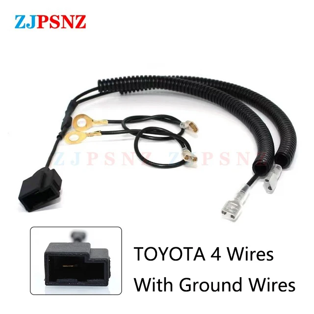 Car Horn Plug 4 Wires Corrugated Tube Dedicated Snail Horn Socket Conversion Adapter Car Speakers Single Horn Refit Double Horn