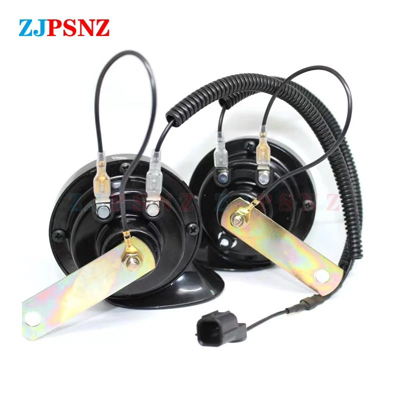 Car Horn Plug 4 Wires Corrugated Tube Dedicated Snail Horn Socket Conversion Adapter Car Speakers Single Horn Refit Double Horn