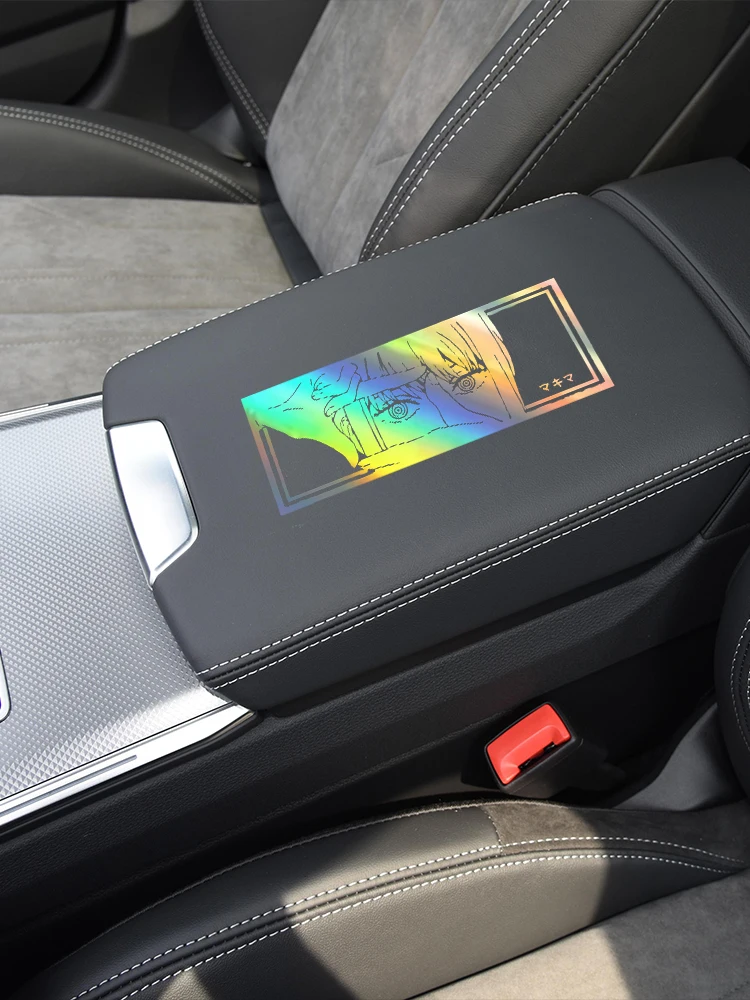 Car interior stickers, Japanese anime girl stickers, weather proof holographic stickers, automatic decoration