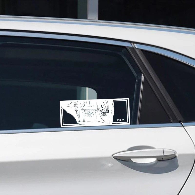 Car interior stickers, Japanese anime girl stickers, weather proof holographic stickers, automatic decoration