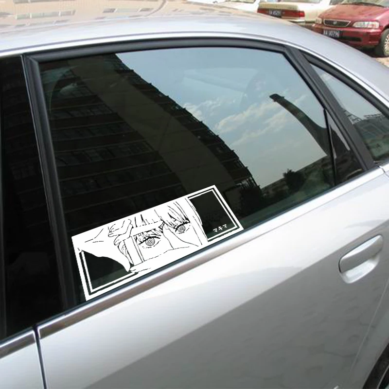 Car interior stickers, Japanese anime girl stickers, weather proof holographic stickers, automatic decoration