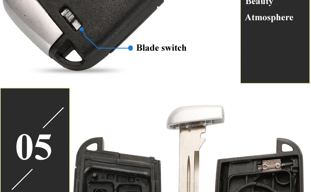 Jingyuqin For Jeep Grand Cherokee Dodge Ram 1500 Journey Charger Dart Challenger Durango Chrysler 300 Remote Key Shell 2/3/4/5BT