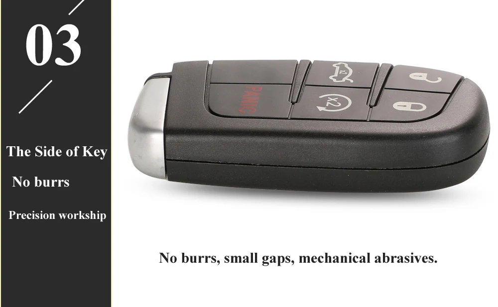 Jingyuqin For Jeep Grand Cherokee Dodge Ram 1500 Journey Charger Dart Challenger Durango Chrysler 300 Remote Key Shell 2/3/4/5BT