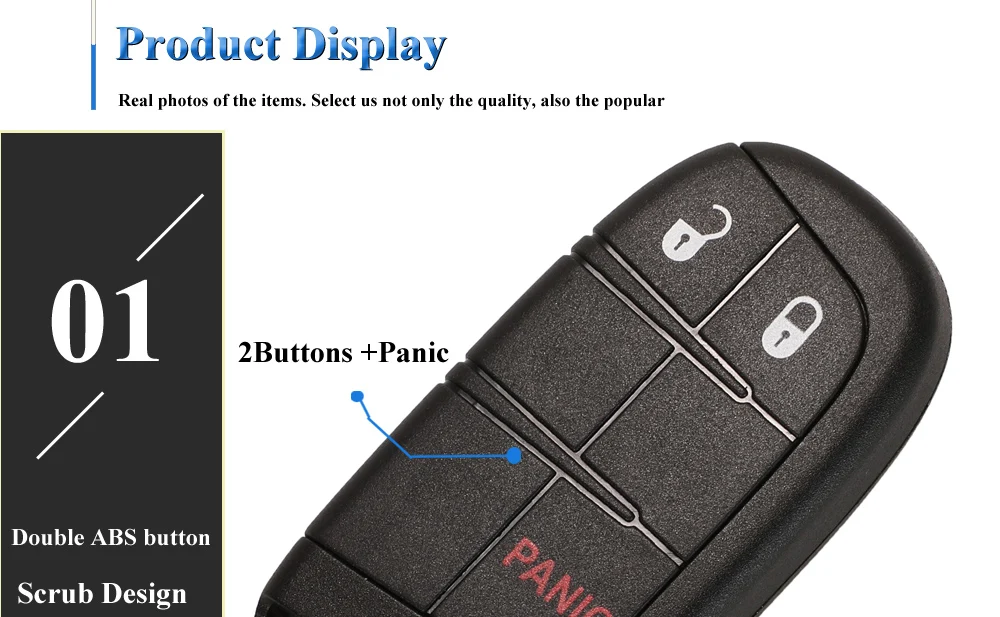 Jingyuqin For Jeep Grand Cherokee Dodge Ram 1500 Journey Charger Dart Challenger Durango Chrysler 300 Remote Key Shell 2/3/4/5BT