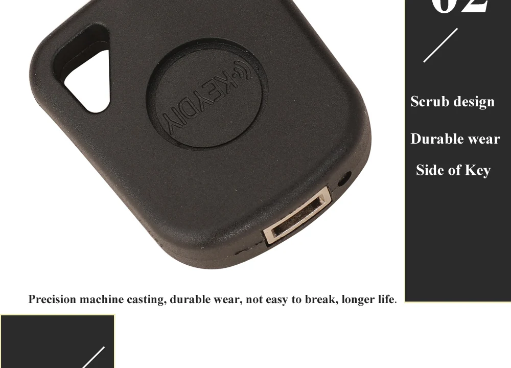 Jingyuqin 10/30/50/100pcs NEW Original Universal KEYDIY Transponder Car Key Handle Fob Shell Case Fit KD VVDI Key Blade Head