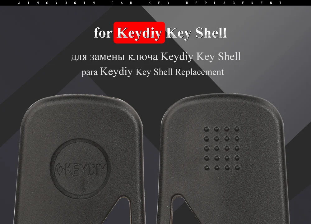 Jingyuqin 10/30/50/100pcs NEW Original Universal KEYDIY Transponder Car Key Handle Fob Shell Case Fit KD VVDI Key Blade Head