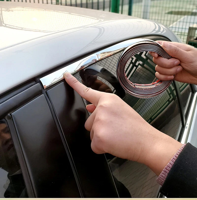 Exterior Car Chrome Body Strip Bumper Auto Door Protector Moulding Styling Trim car Lamp Sticker window trim car exterior trim