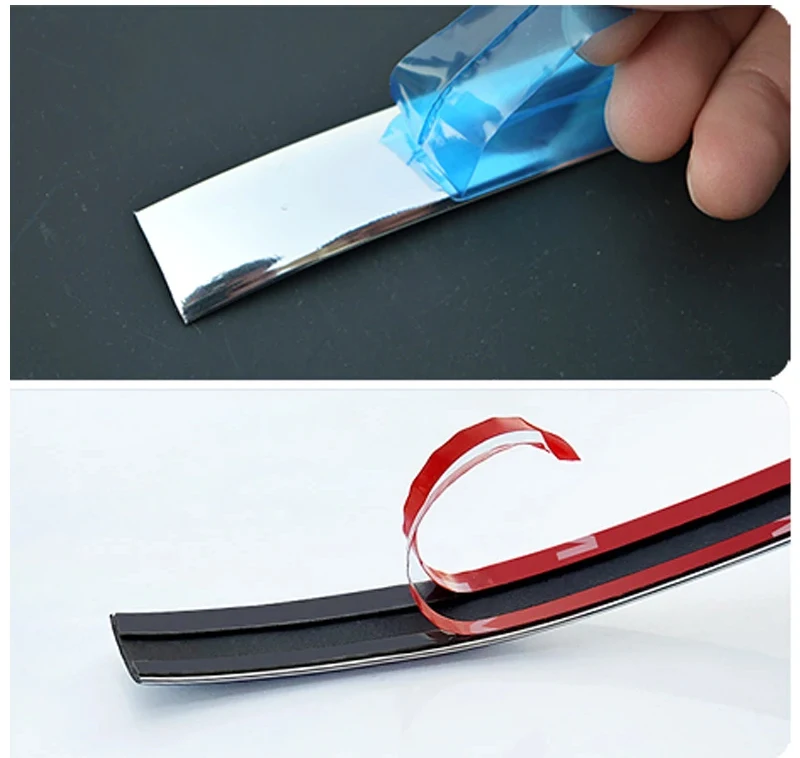 Exterior Car Chrome Body Strip Bumper Auto Door Protector Moulding Styling Trim car Lamp Sticker window trim car exterior trim