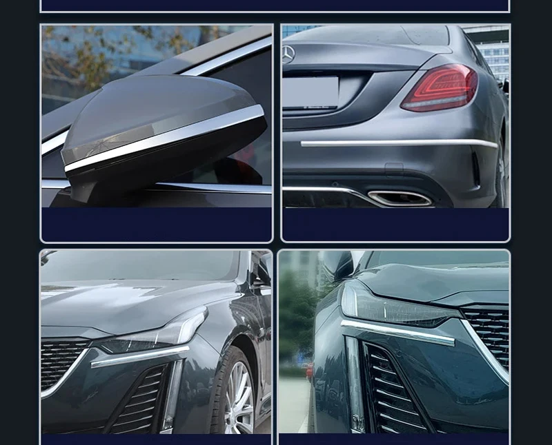 Exterior Car Chrome Body Strip Bumper Auto Door Protector Moulding Styling Trim car Lamp Sticker window trim car exterior trim