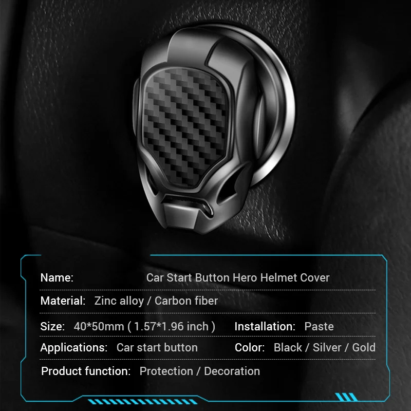 Car Ignition Start Switch Protective Cover Onekey Start Stop Button Cover Engine Car Interior Decoration Motorcycle StartRing